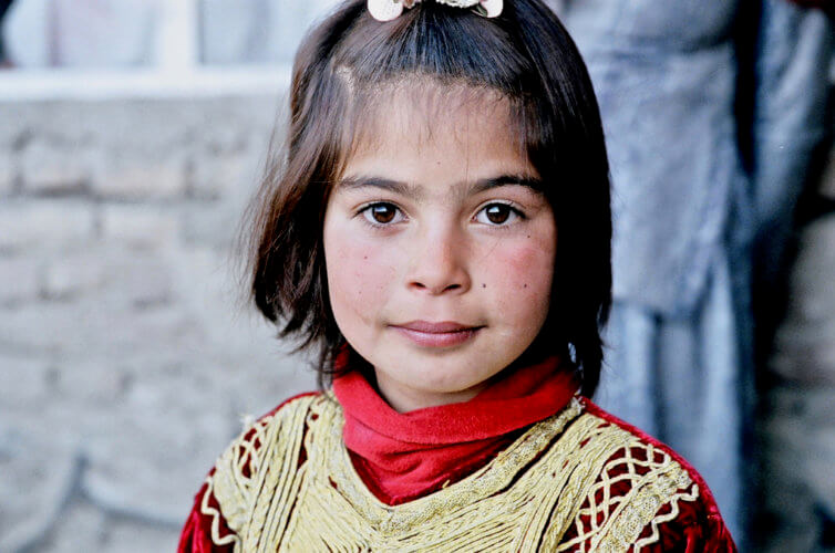 Afghan child traditional dress